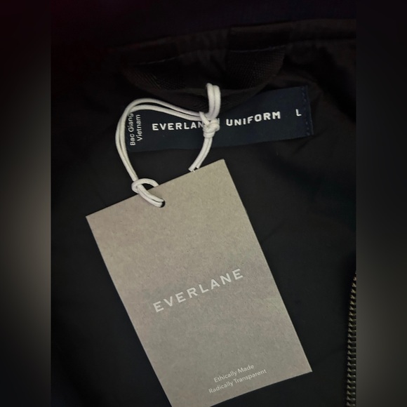 Everlane Mens Uniform The Bomber Jacket Size Large NWT Deep Navy Blue - Picture 5 of 6